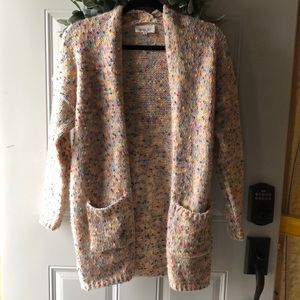 Rainbow Confetti Cardigan